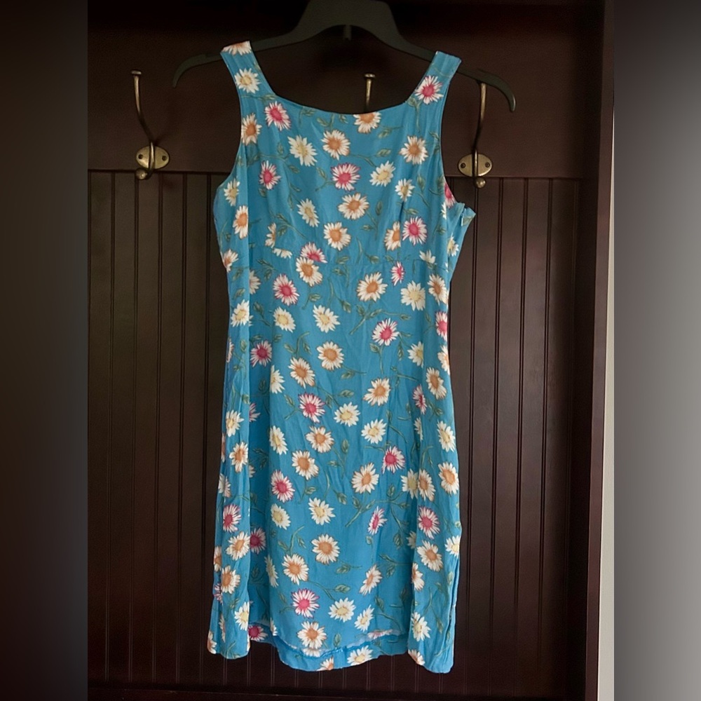VINTAGE TELLURIDE CLOTHING CO 90s Daisy Mini Sun Dress Retro Floral Coquette | 8 - Picture 3 of 11
